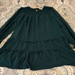 Umgee Women's Mini Dress in Deep Green